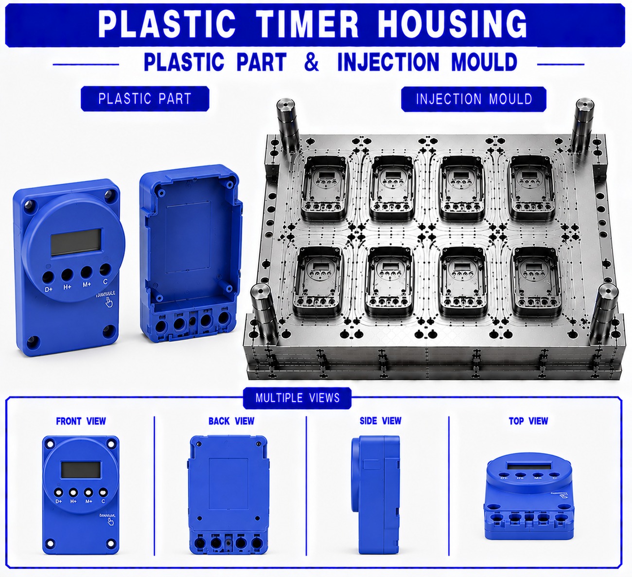 Plastic Timer Housing Mould and Moulding Service